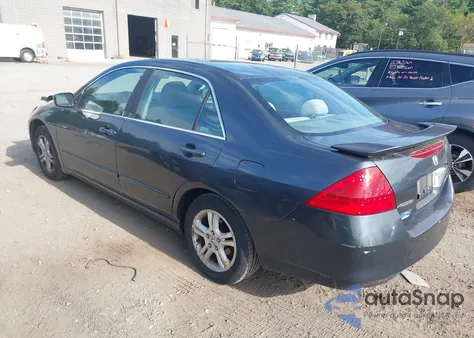 2007 Honda Accord 2.4 Ex из США, поврежденный, VIN 1HGCM56707A017776